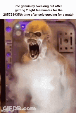 A Picture Of A Monster With Smoke Coming Out Of Its Mouth . GIF