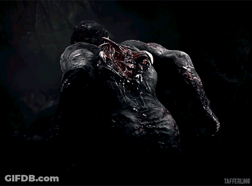 A Picture Of A Monster With Tafferling Written On It GIF