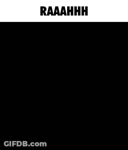A Picture Of A Monster With The Word Raaahhh Above It GIF