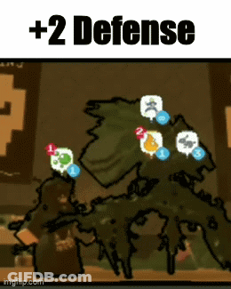 A Picture Of A Monster With The Words + 2 Defense GIF