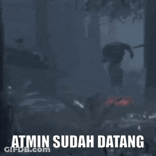 A Picture Of A Monster With The Words Atmin Sudah Datang GIF