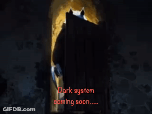 A Picture Of A Monster With The Words Dark System Coming Soon On It GIF