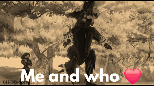 A Picture Of A Monster With The Words Me And Who GIF