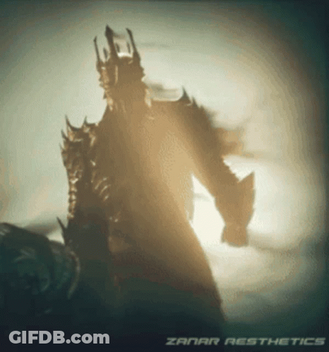 A Picture Of A Monster With The Words Zanar Aesthetics On The Bottom Right GIF