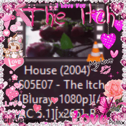Movie The Itch Surrounded By Hearts And Butterflies GIF