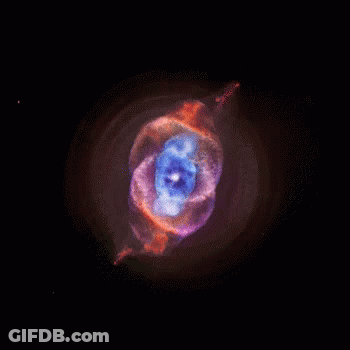 A Picture Of A Nebula In The Night Sky GIF