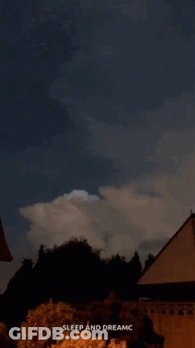 A Picture Of A Night Sky With The Words Sleep And Dreamc GIF