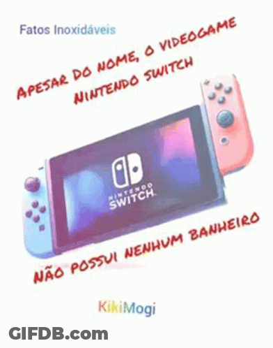 A Picture Of A Nintendo Switch With A Caption In A Foreign Language . GIF
