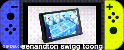 A Picture Of A Nintendo Switch With The Words Eenandton Swigg Toong GIF