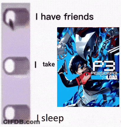 A Picture Of A Person Holding A Gun Next To The Words " I Have Friends " GIF