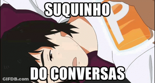 A Picture Of A Person Laying Down With The Words Suquinho Do Conversas GIF