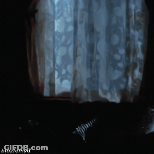A Picture Of A Person Wearing A Mask Has The Name Blazfemya On The Bottom Right GIF