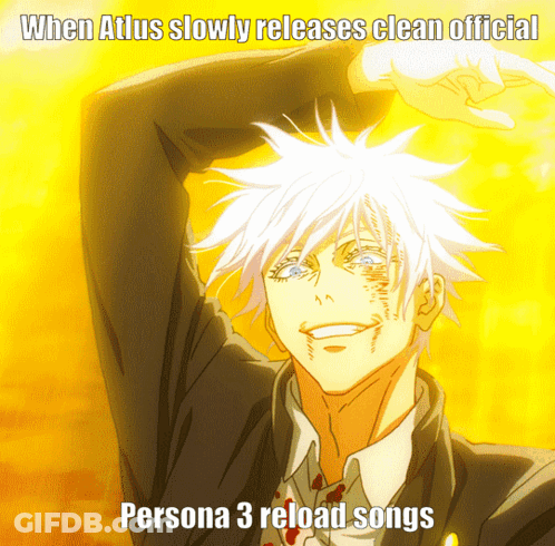 Person With Persona 3 Reload Songs Caption GIF