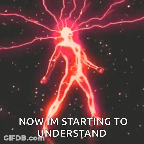 A Picture Of A Person With Lightning Coming Out Of Their Head With The Caption Now Im Starting To Understand GIF