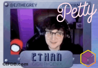 A Picture Of A Person With The Name Ethan Written On It GIF