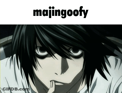A Picture Of A Person With The Word Majingoofy On It GIF
