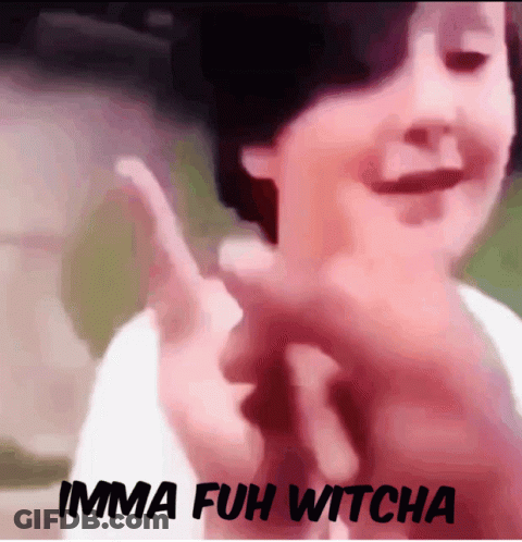 A Picture Of A Person With The Words Imma Fuh Witcha GIF