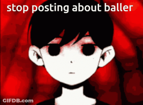 A Picture Of A Person With The Words Stop Posting About Baller GIF