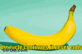A Picture Of A Plant With The Words The Cycle Continues It Never Ends Below It GIF