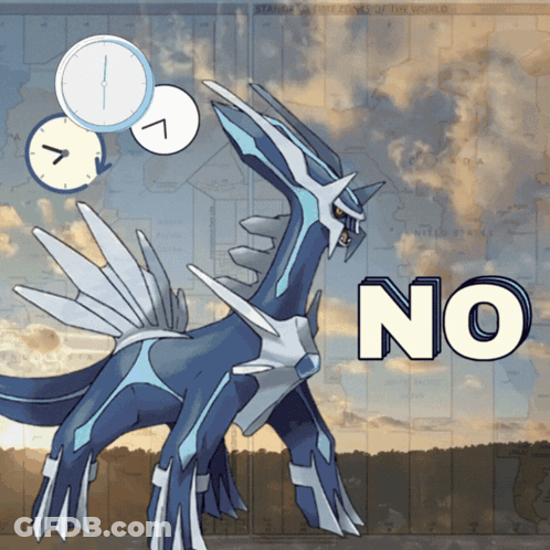 A Picture Of A Pokemon And The Word No GIF