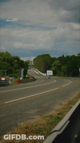 A Picture Of A Race Track With The Word Wec On The Bottom GIF