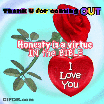 A Picture Of A Red Rose And A Heart That Says " I Love You " GIF