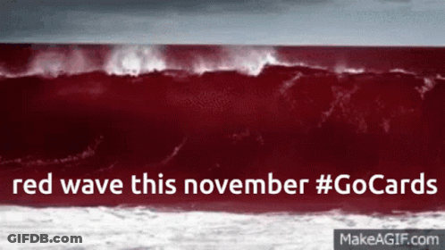 A Picture Of A Red Wave That Says Red Wave This November GIF
