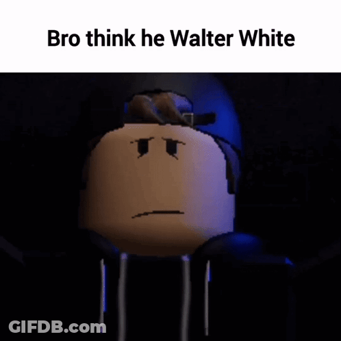 Roblox Character As Walter White GIF