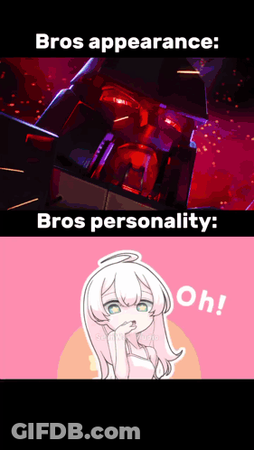 A Picture Of A Robot Next To A Picture Of A Girl With A Halo GIF