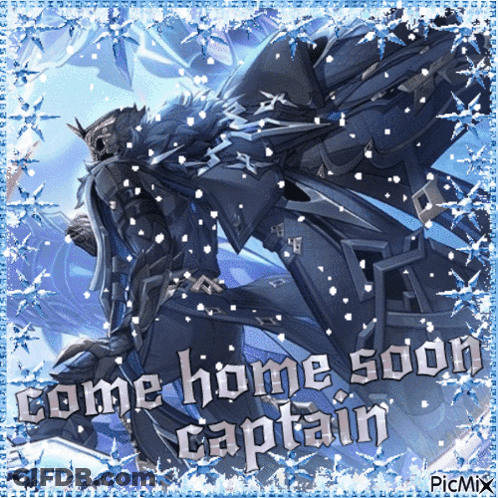 A Picture Of A Robot With The Words Come Home Soon Captain GIF