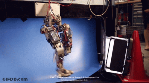 A Picture Of A Robot With The Words Disney On The Bottom GIF