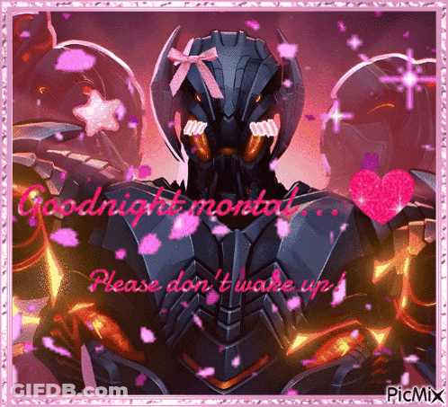 A Picture Of A Robot With The Words Goodnight Montal On It GIF