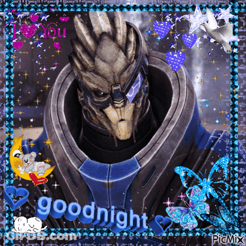 A Picture Of A Robot With The Words Goodnight On The Bottom GIF
