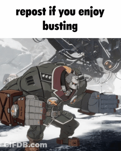 A Picture Of A Robot With The Words Repost If You Enjoy Busting Below It GIF