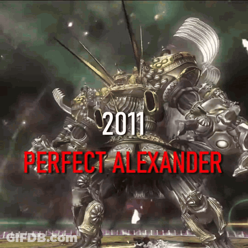 A Picture Of A Robot With The Year 2011 And Perfect Alexander GIF