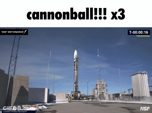 A Picture Of A Rocket With The Words Cannonball !!! X3 GIF