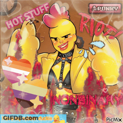 A Picture Of A Rubber Duck With The Words Hot Stuff Written On It GIF