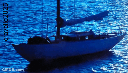 A Picture Of A Sailboat In The Ocean Was Taken By Ciavello In 2025 GIF
