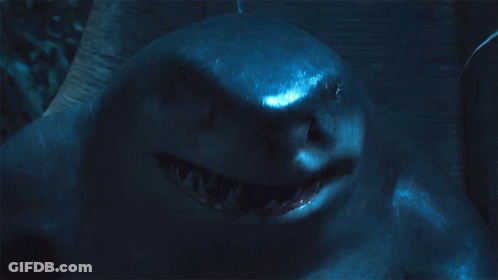 A Picture Of A Shark With The Word Hungry Written Below It GIF
