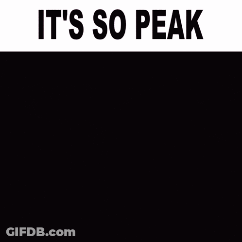 A Picture Of A Shark With The Words It 'S So Peak GIF