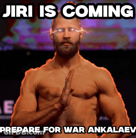 A Picture Of A Shirtless Man With A Caption That Says " Jiri Is Coming " GIF