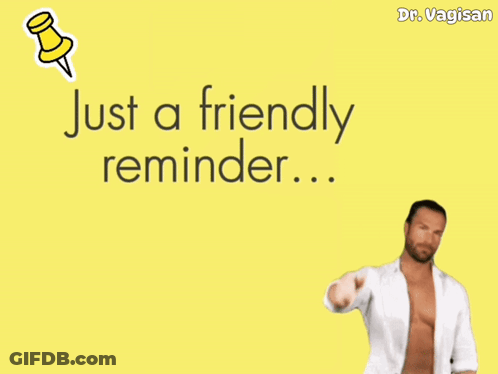 A Picture Of A Shirtless Man With The Words Just A Friendly Reminder GIF
