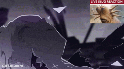 A Picture Of A Slug With The Words Live Slug Reaction GIF