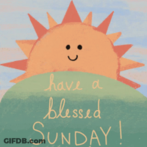 A Picture Of A Smiling Sun With The Words Have A Blessed Sunday GIF