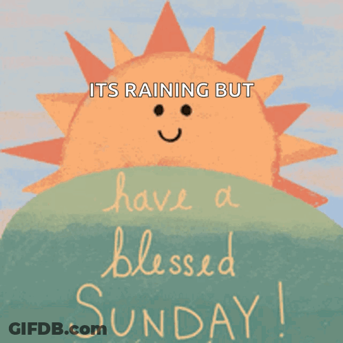 A Picture Of A Smiling Sun With The Words Have A Blessed Sunday GIF
