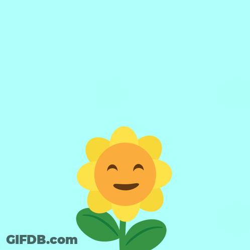 A Picture Of A Smiling Sunflower With The Words Shake It Above It GIF