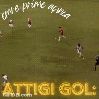 A Picture Of A Soccer Field With The Words Attigi Gol GIF