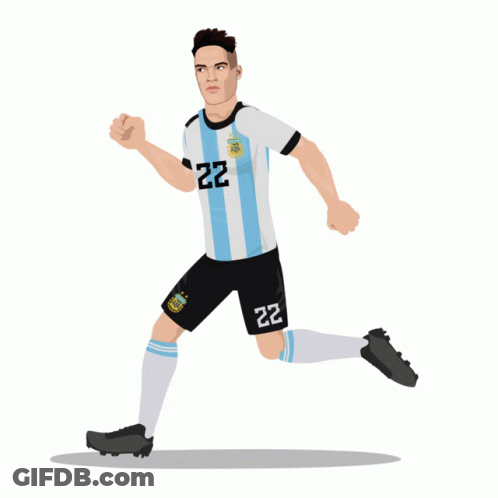 A Picture Of A Soccer Player With The Number 22 On His Shirt GIF