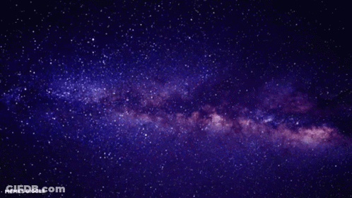 A Picture Of A Starry Night Sky With The Words Memes Giggle Below It GIF