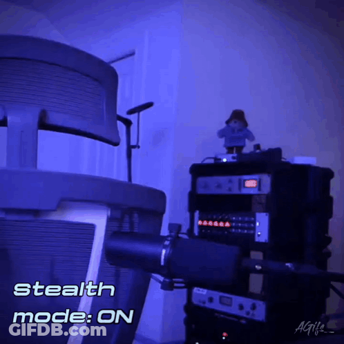 A Picture Of A Stealth Mode On Displayed GIF